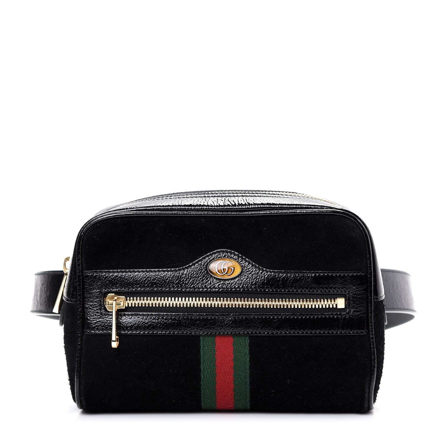 Gucci Suede Small Ophidia Belt Bag Black 1 of 10