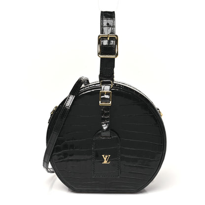 Louis Vuitton Crocodile Petite Boite Chapeau Black 1 of 9