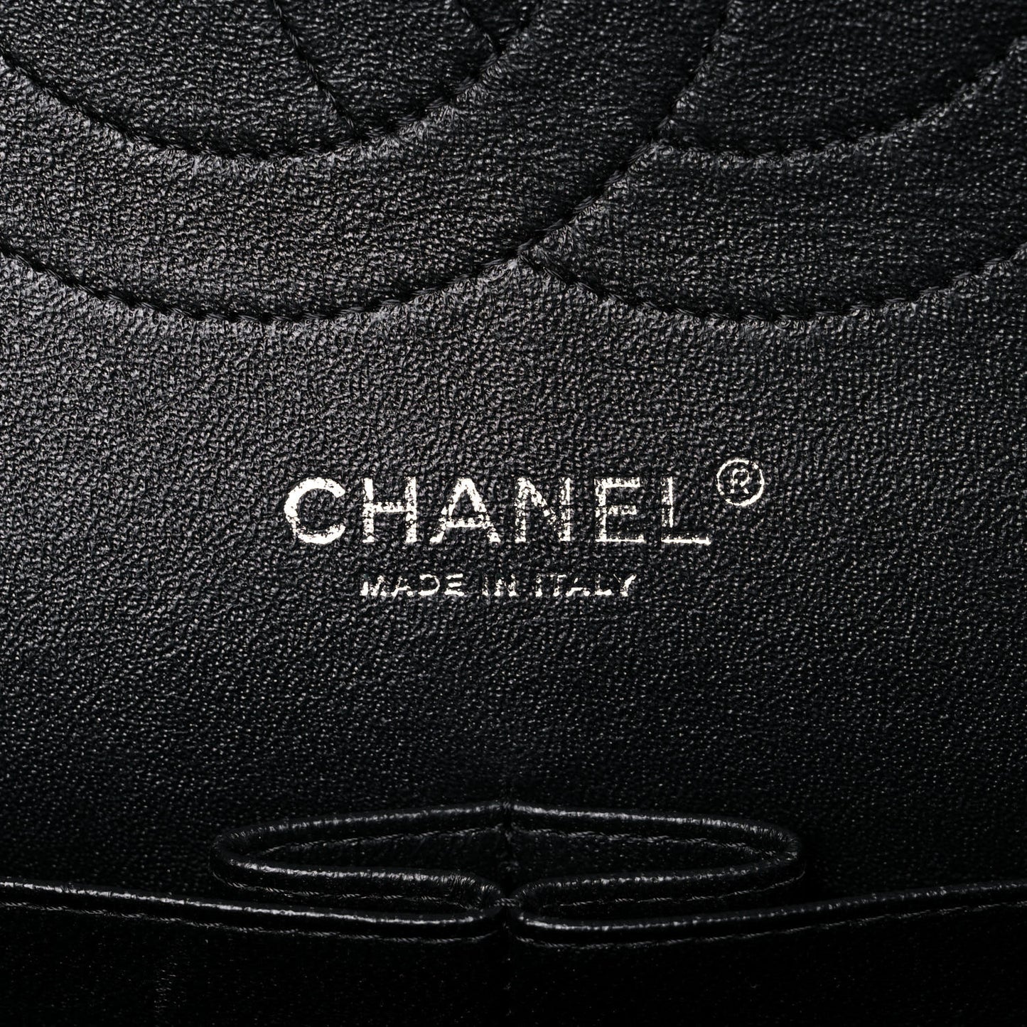 Patent Quilted Jumbo Double Flap Black