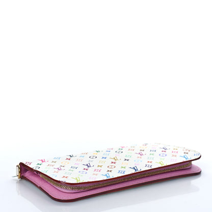 Louis Vuitton Monogram Multicolor Insolite Wallet White Litchi 4 of 10