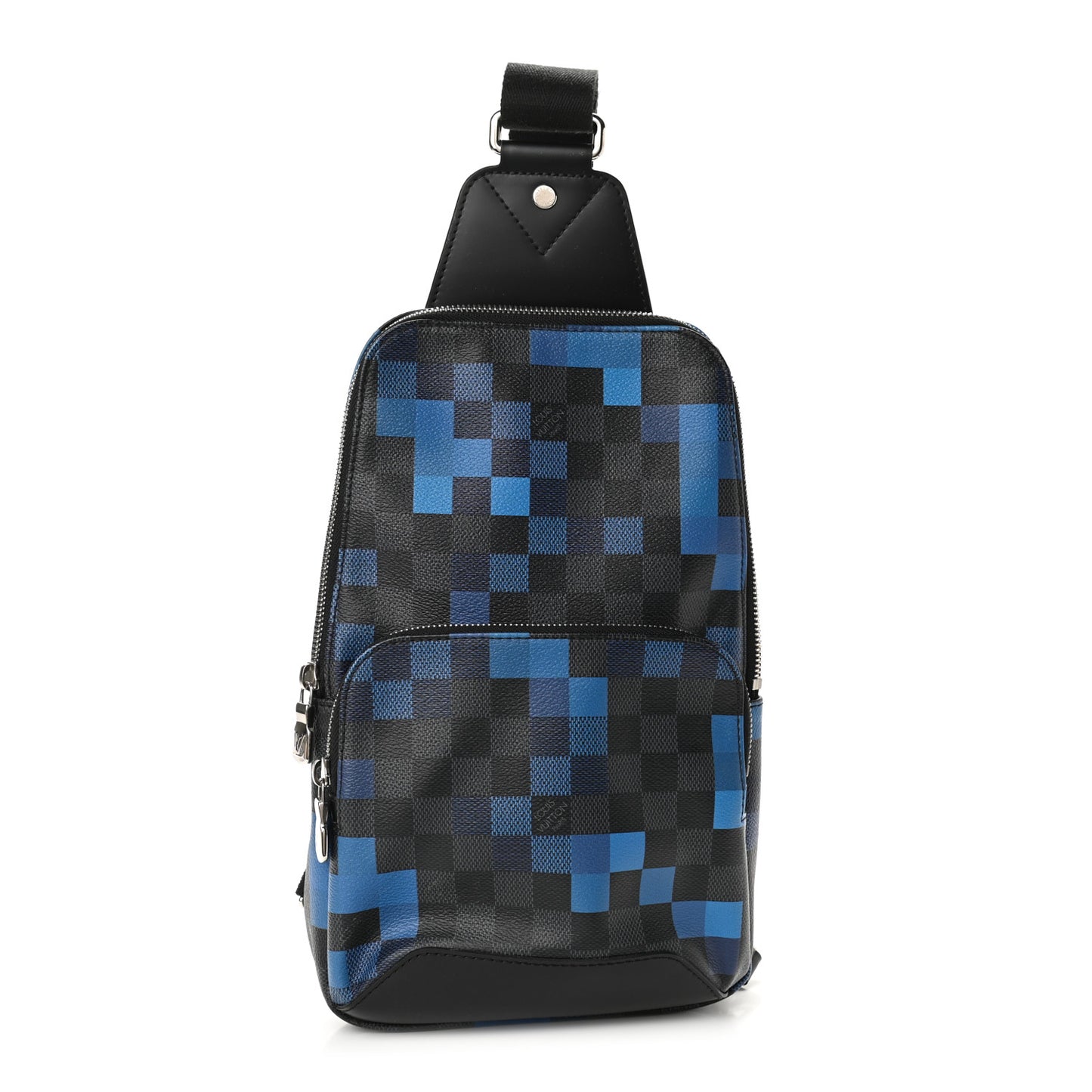 Damier Graphite Pixel Avenue Sling Backpack Blue