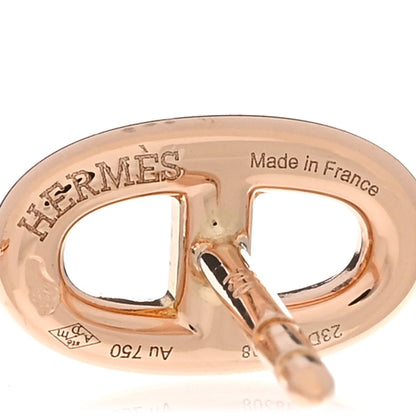 Hermes 18K Rose Gold TPM Farandole Stud Earrings 4 of 5