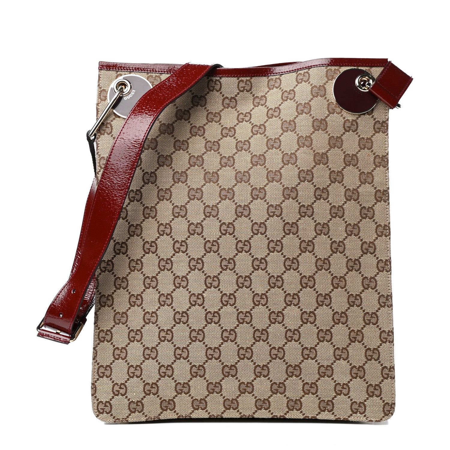 Gucci Monogram Eclipse Messenger Red 1 of 10