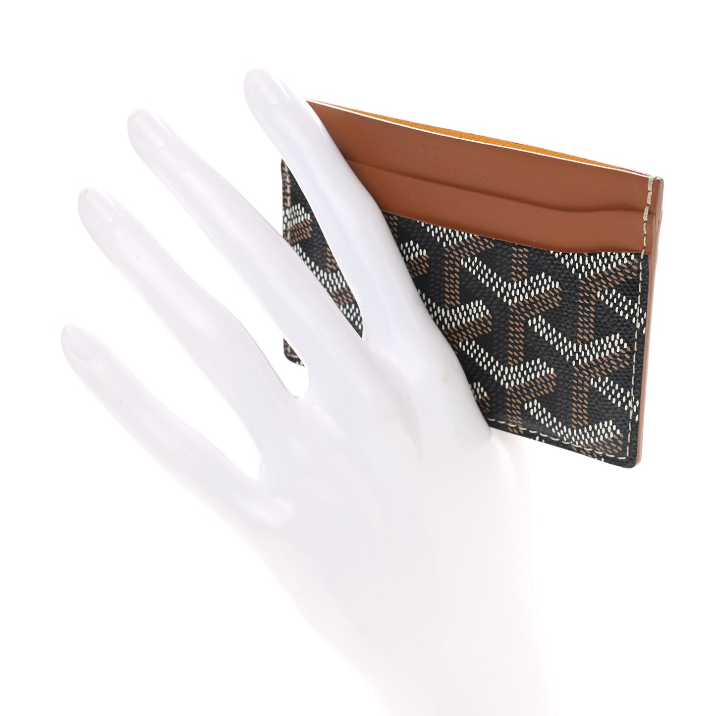 Goyardine Saint Sulpice Card Holder Black Gold