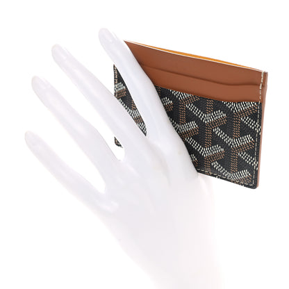 Goyard Goyardine Saint Sulpice Card Holder Black Gold 2 of 8