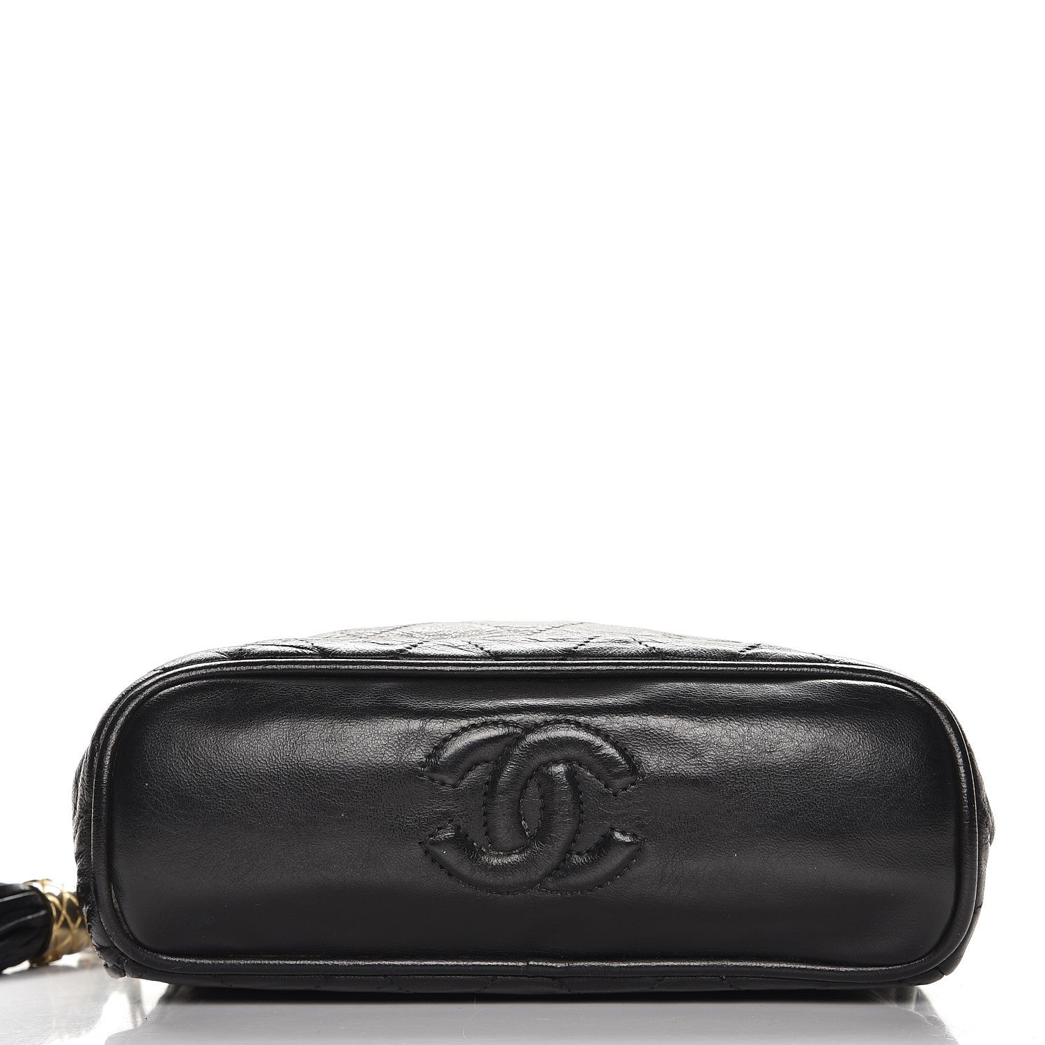 Chanel Lambskin Quilted Tassel Shoulder Bag Black 8 of 11