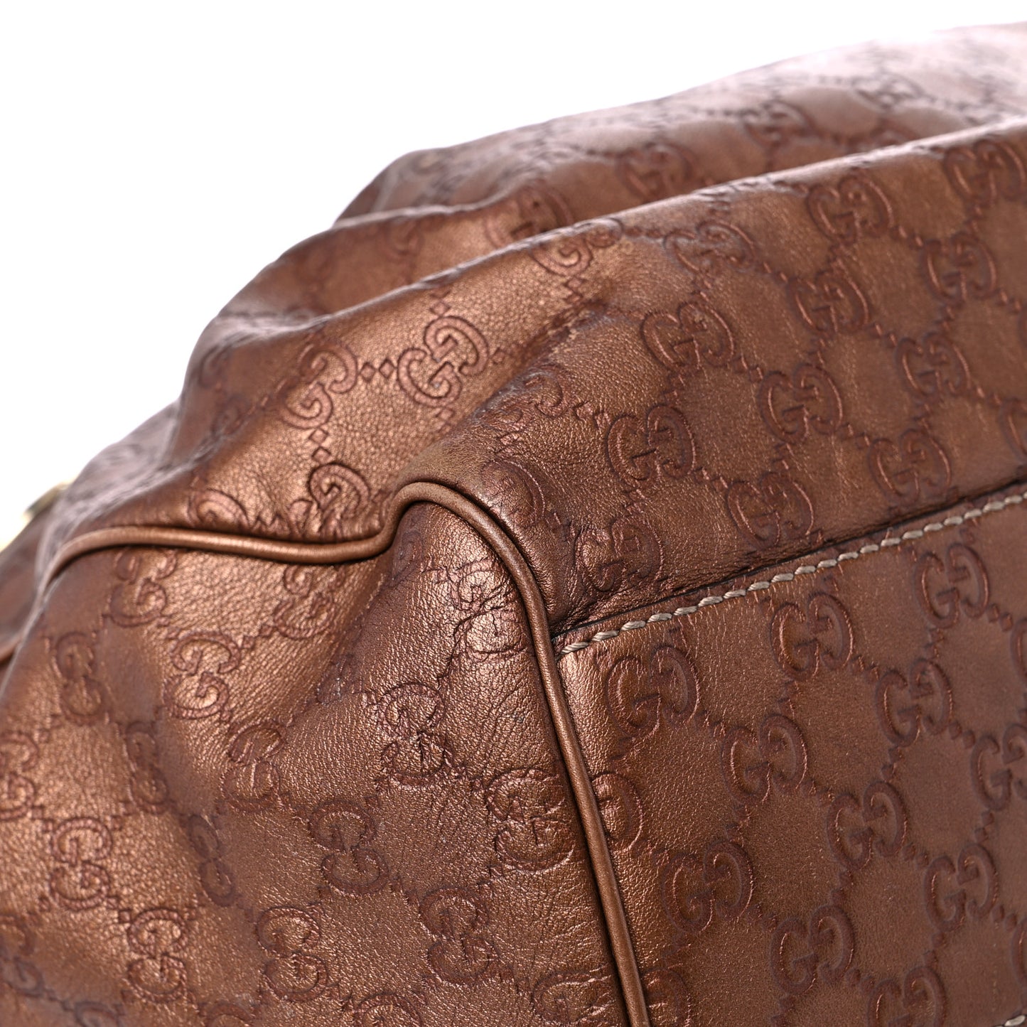 Guccissima Large Sukey Tote Bronze