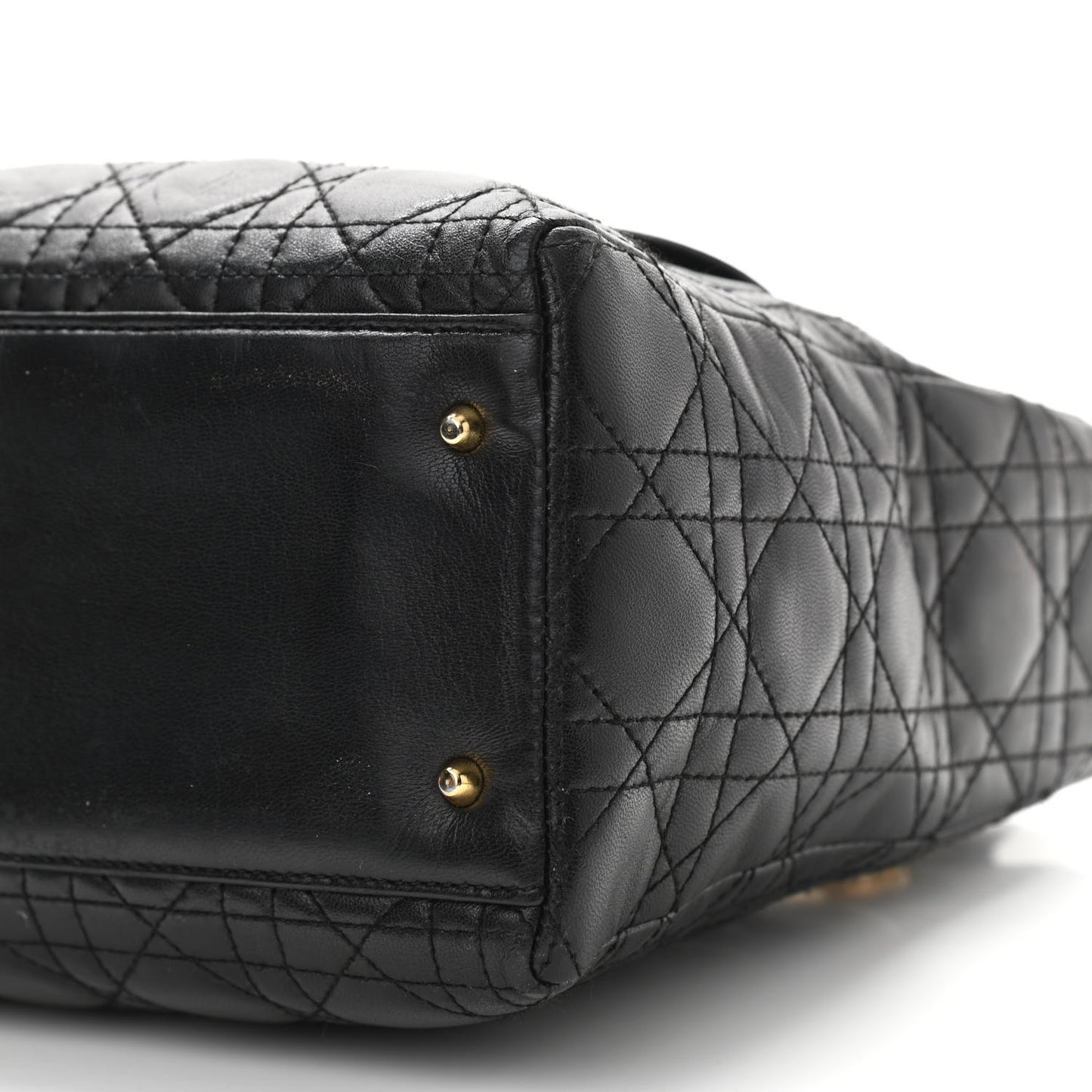 Lambskin Cannage Medium Lady Dior Black