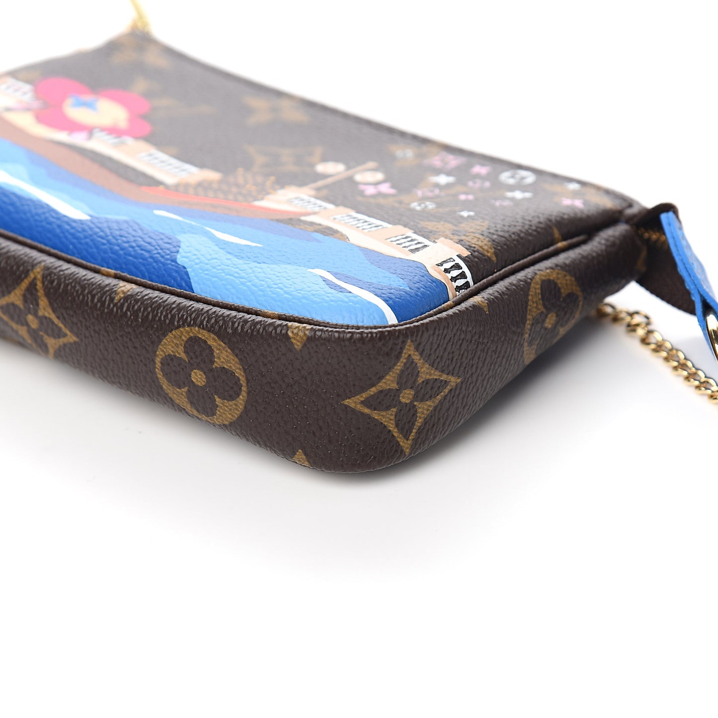 Monogram 2019 Christmas Animation Mini Venice Pochette Accessories Blue