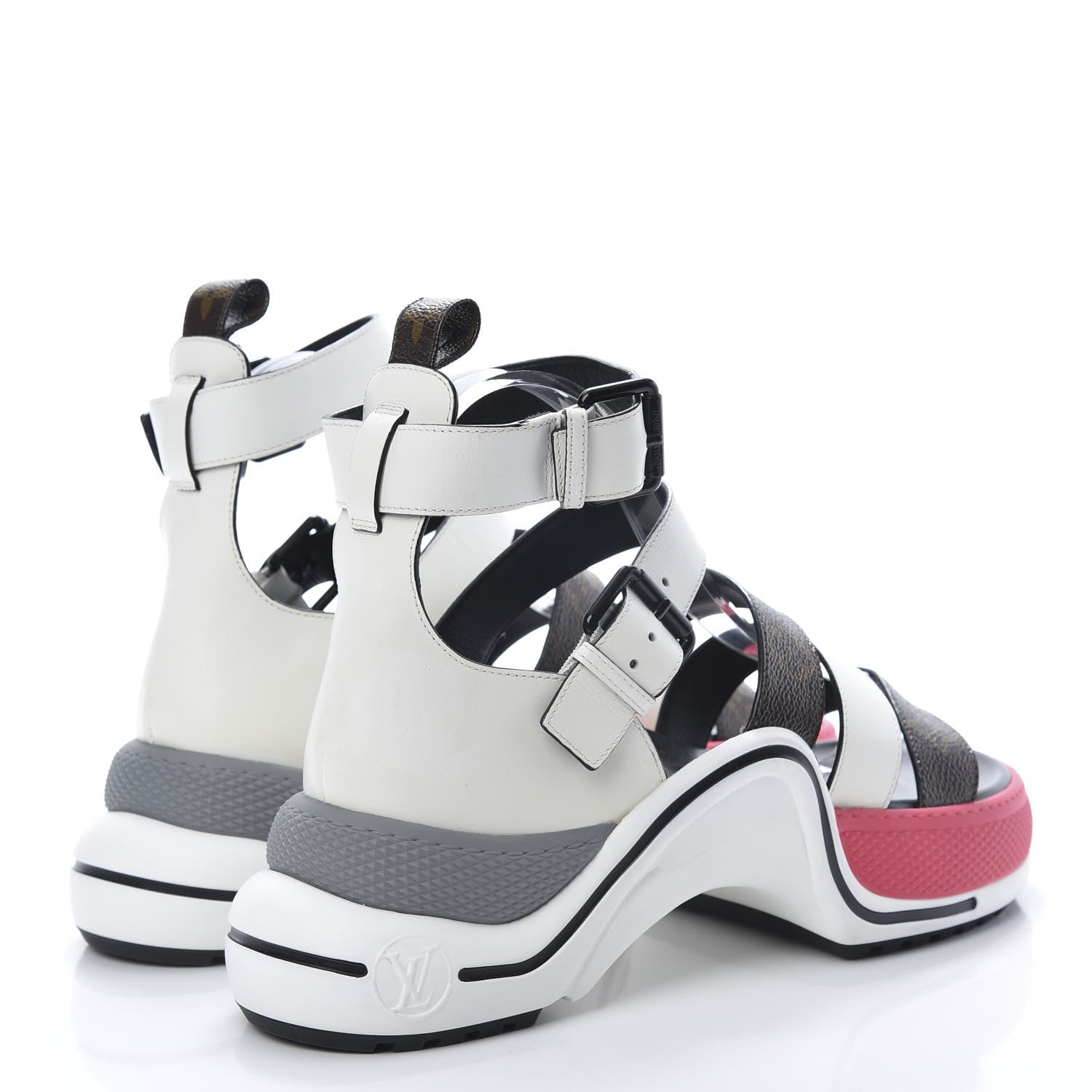 Louis Vuitton Patent Monogram LV Archlight Sandal 40 White 4 of 9