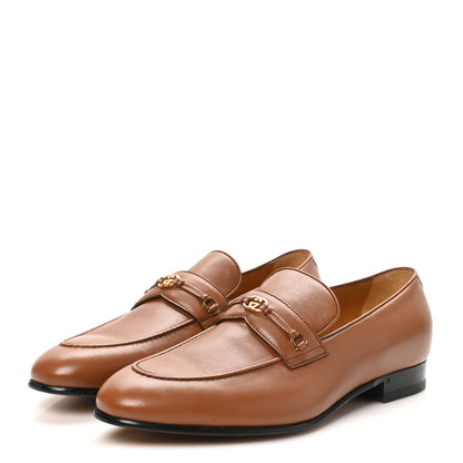 Gucci Lambskin Mens Interlocking G Loafers 9.5 Cuir 4 of 10