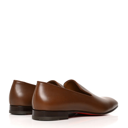 Christian Louboutin Calfskin Mens Dandelion Flat Loafers 45.5 Havane 4 of 9