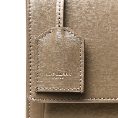 Saint Laurent Calfskin Medium Monogram Sunset Dark Beige 8 of 14