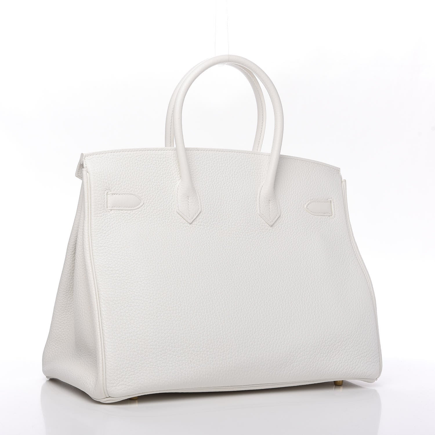 Hermes Taurillon Clemence Birkin 35 White 3 of 11