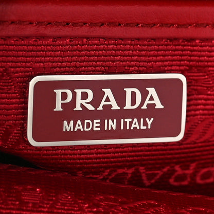 Prada Soft Calfskin Impunture Diagramme Day Backpack Fuoco 5 of 7