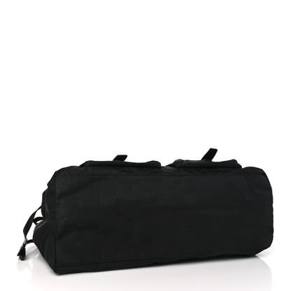 Prada Nylon Vela Drawstring Shopping Tote Black 4 of 15