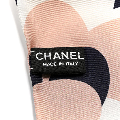 Chanel CC Slim Camellia Bandeau Scarf Pink Multicolor 4 of 5