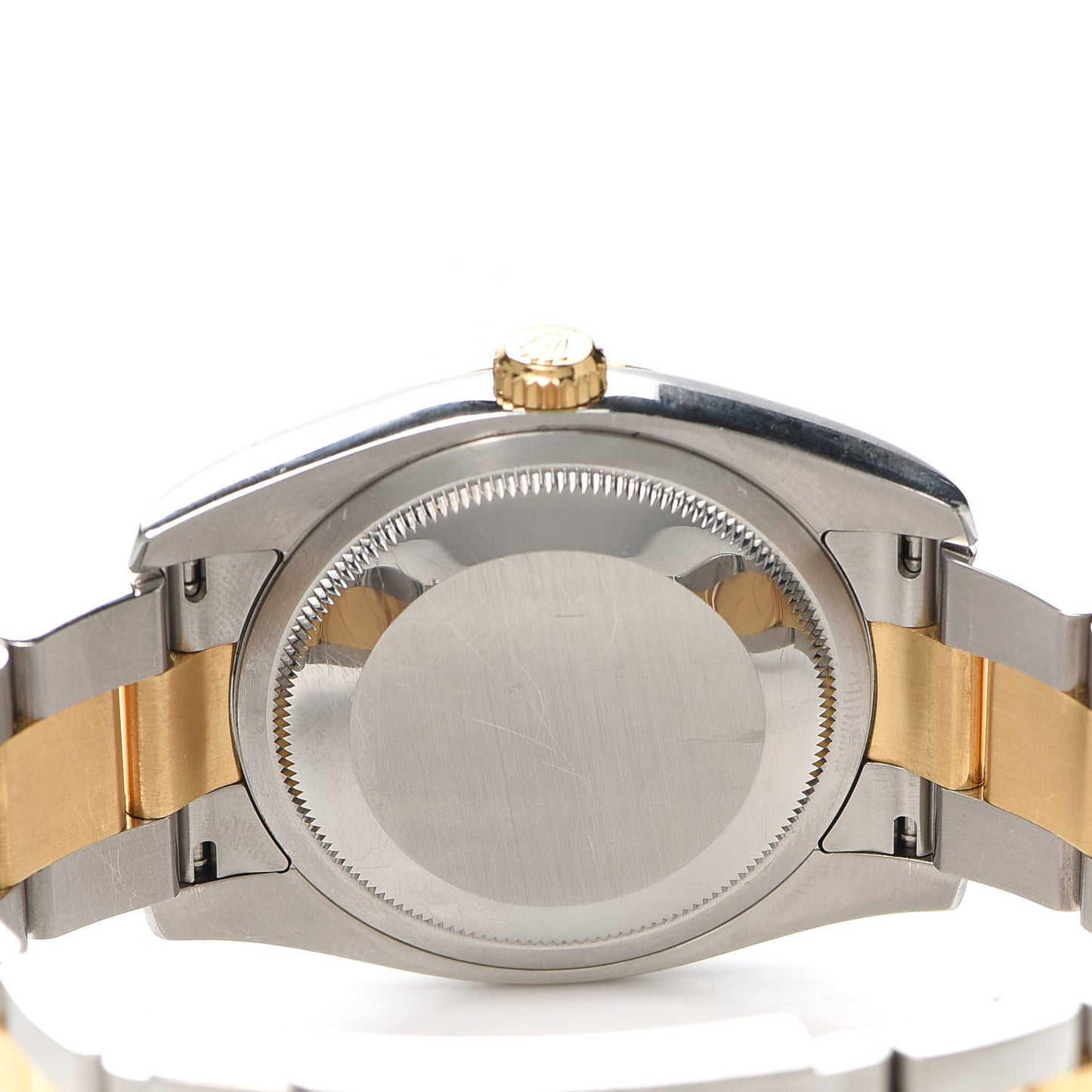 Stainless Steel 18K Yellow Gold 36mm Oyster Perpetual Datejust Watch White 116203