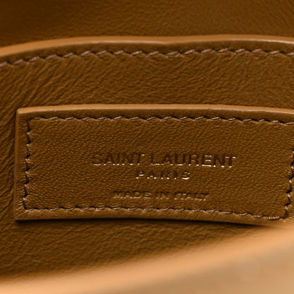 Saint Laurent Smooth Calfskin Mini Manhattan Shoulder Bag Natural Tan 6 of 12