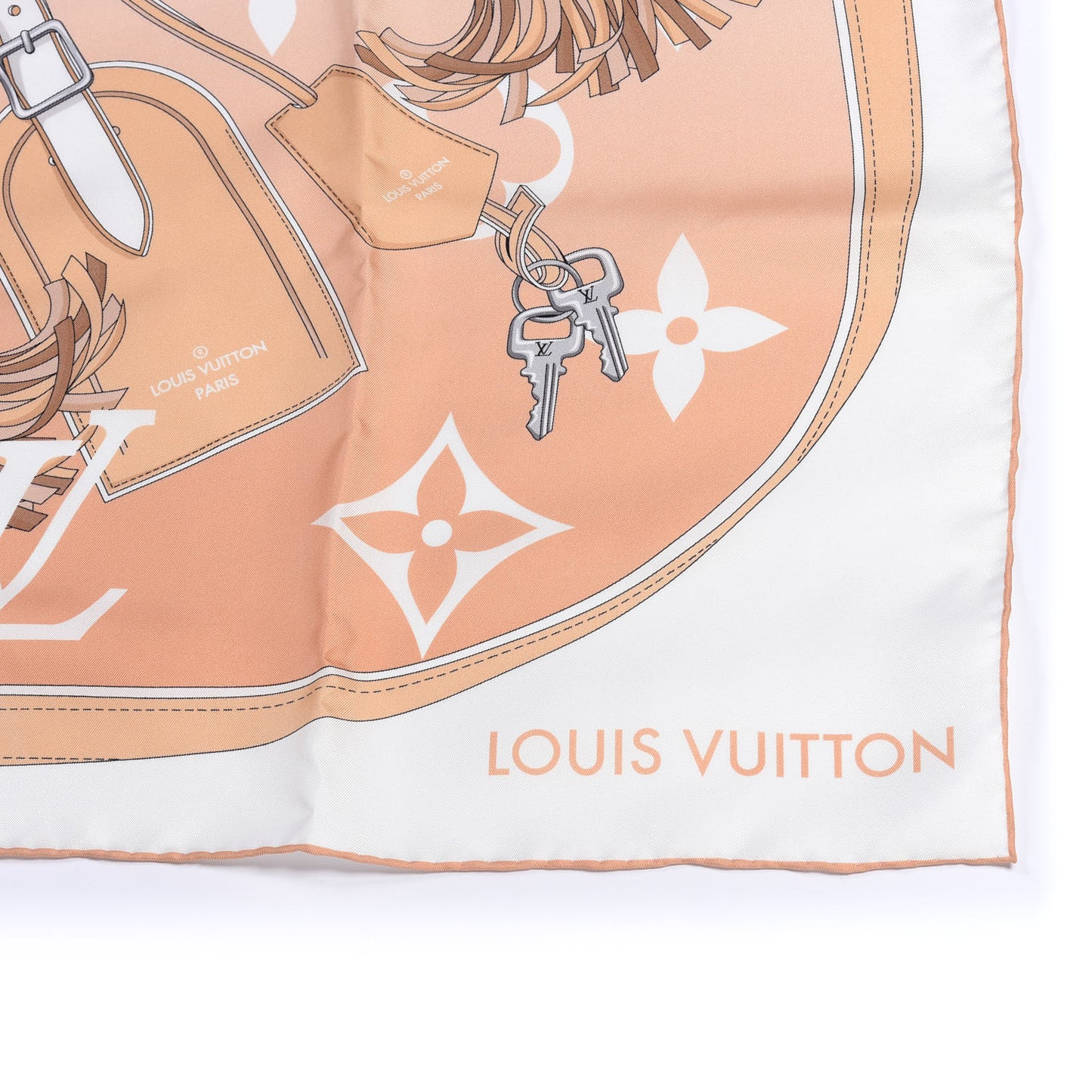 Silk Monogram Gradient By The Pool Square Scarf Brume
