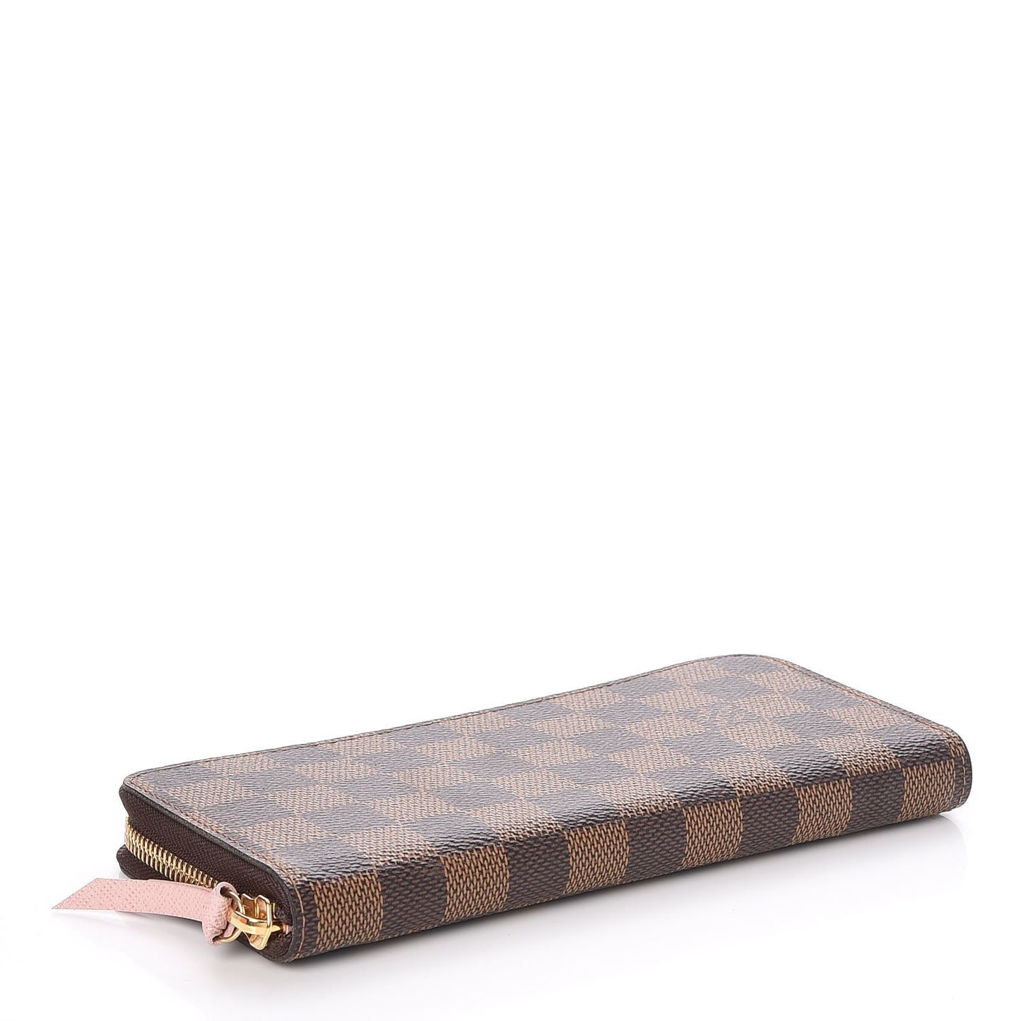 Damier Ebene Clemence Wallet Rose Ballerine