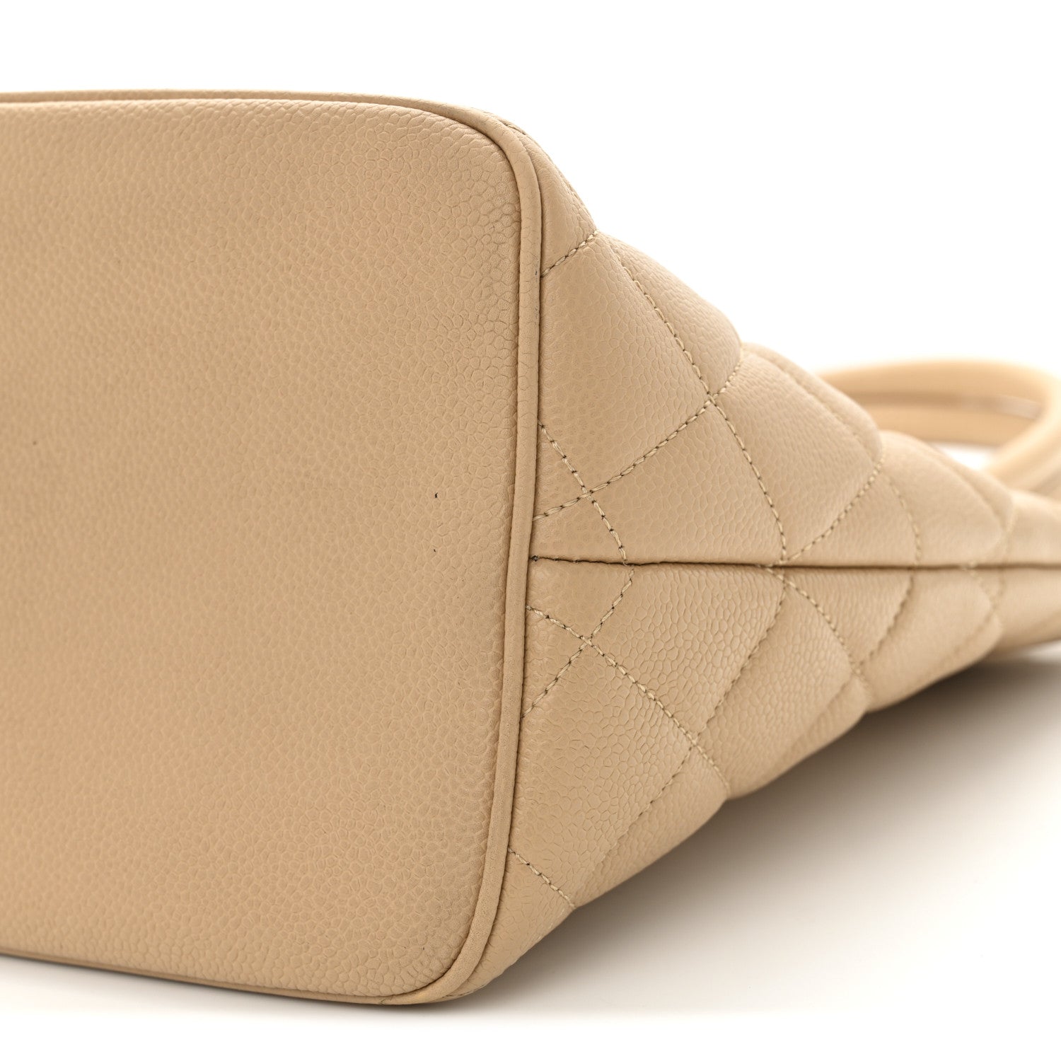 Chanel Caviar Quilted Medallion Tote Beige 10 of 12
