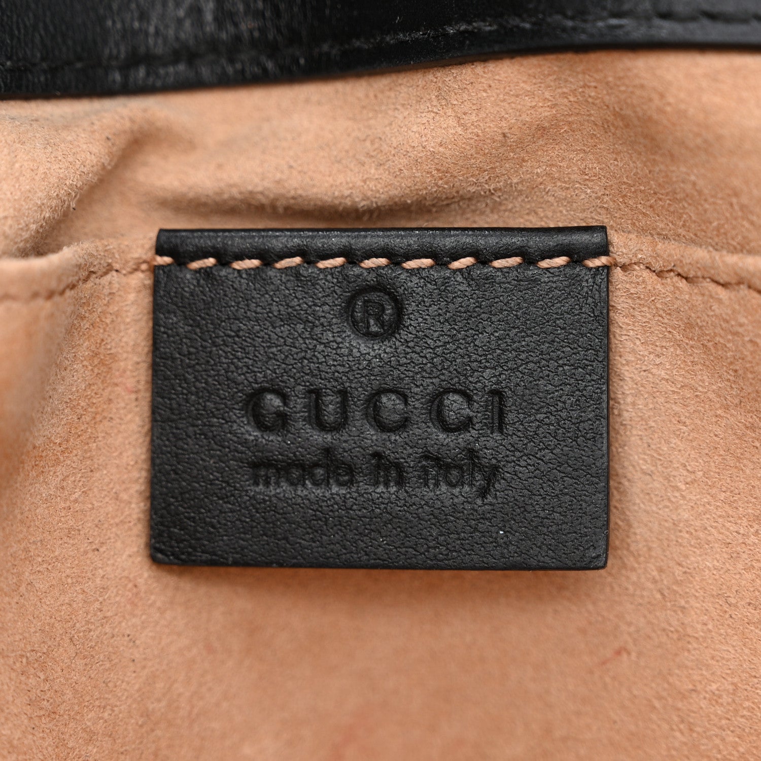 Gucci Calfskin Matelasse Mini GG Marmont Shoulder Bag Black 6 of 11