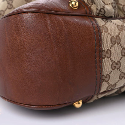 Gucci Monogram Large Jockey Hobo Dark Brown 16 of 23