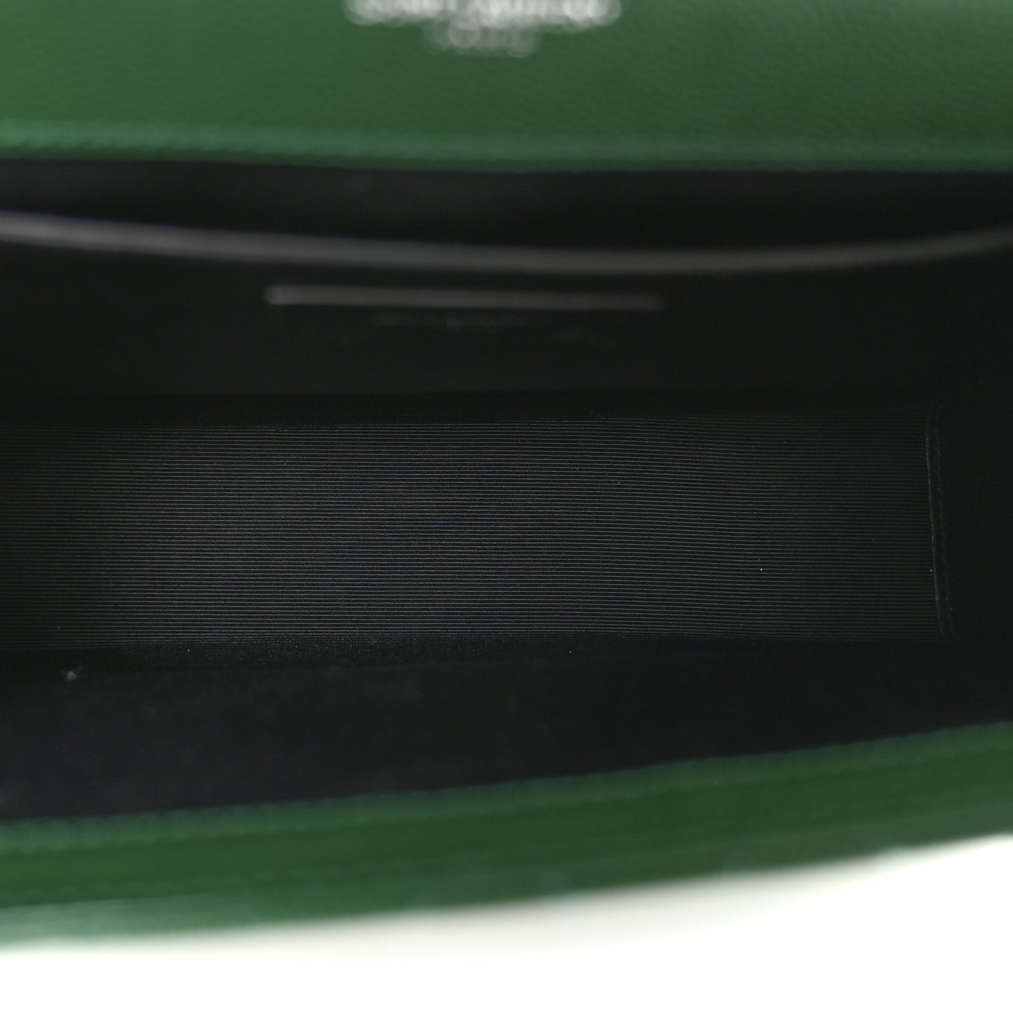 Grain De Poudre Textured Mixed Matelasse Triquilt Medium Monogram Satchel Green