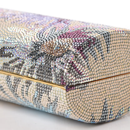 Judith Leiber Swarovski Crystal Floral Minaudiere Clutch Multicolor 9 of 10