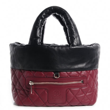 Chanel Lambskin Quilted Small Coco Cocoon Reversible Tote Black 3 of 7