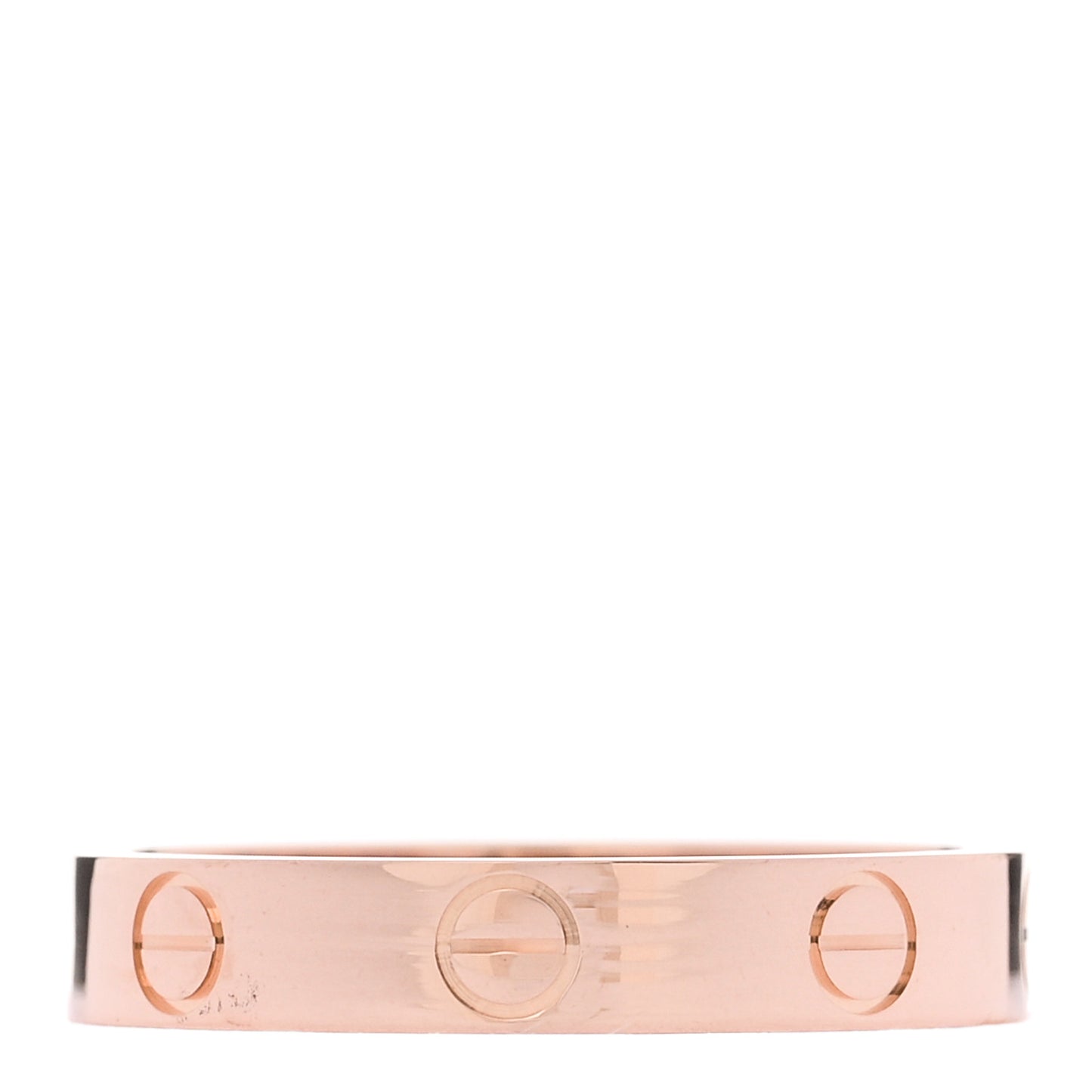 18K Pink Gold 3.5mm LOVE Wedding Band Ring 55 7.25