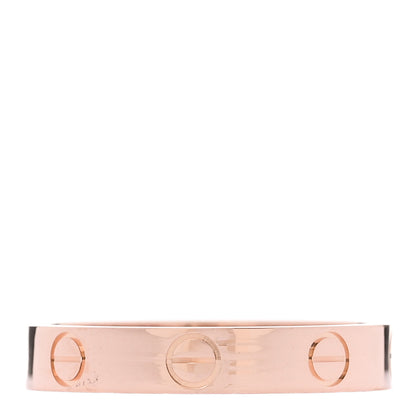 Cartier 18K Pink Gold 3.5mm LOVE Wedding Band Ring 55 7.25 3 of 4