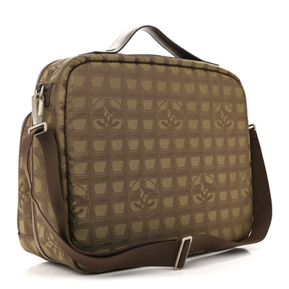 Chanel Nylon Travel Laptop Briefcase Khaki 3 of 16