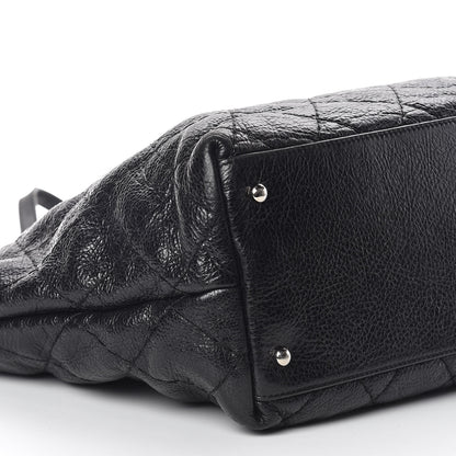 Chanel Glazed Calfskin Large On The Road Tote Black 5 of 10