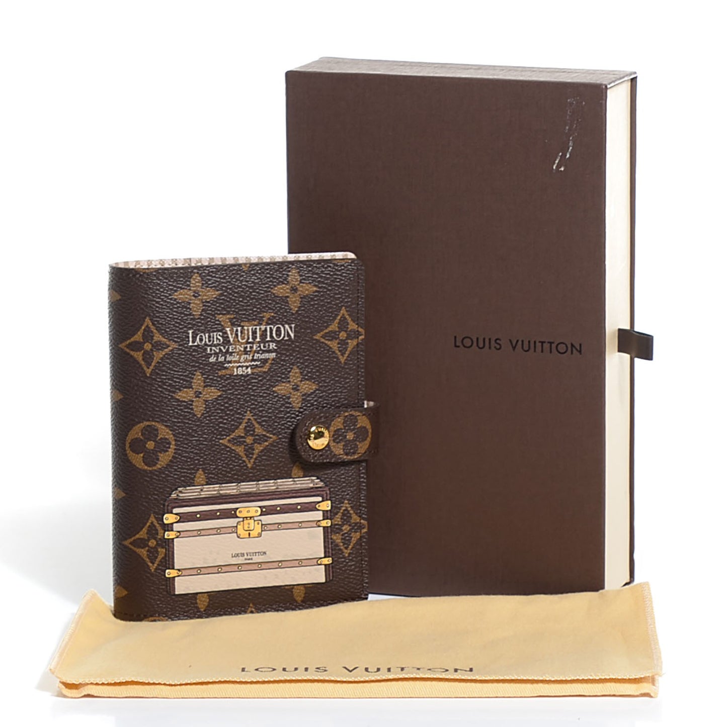 Monogram Trunks and Locks Small Ring Agenda Cover