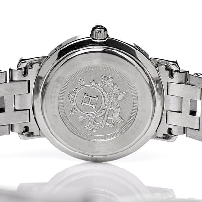 Hermes Stainless Steel 24mm Clipper Quartz Watch Gold 5 of 6