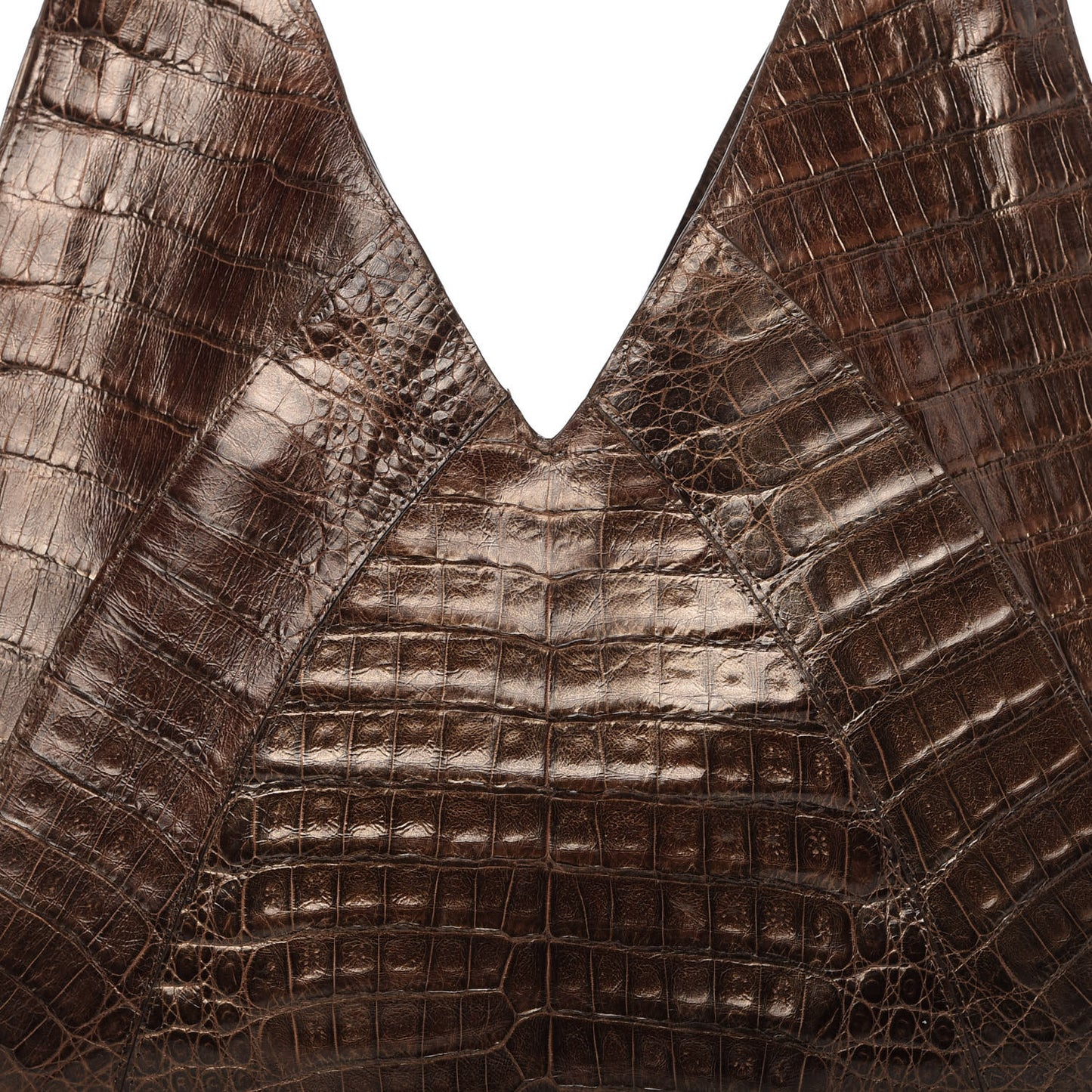 Crocodile Hobo Brown