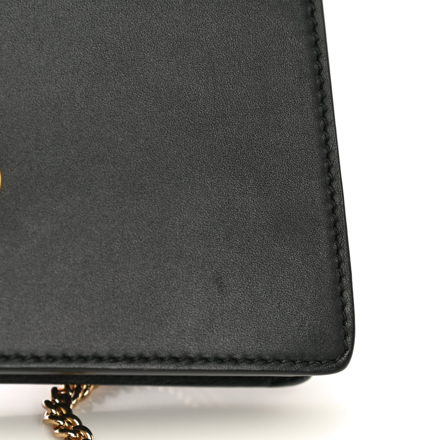Calfskin Super Mini Sylvie Chain Shoulder Bag Black