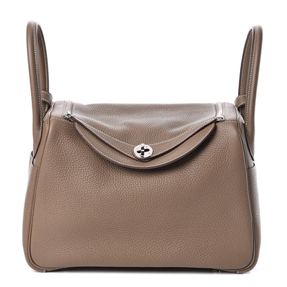 Hermes Taurillon Clemence Lindy 30 Etoupe 1 of 11