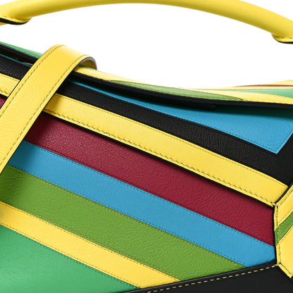 Loewe Calfskin Stripe Small Puzzle Edge Bag Multicolor 6 of 8