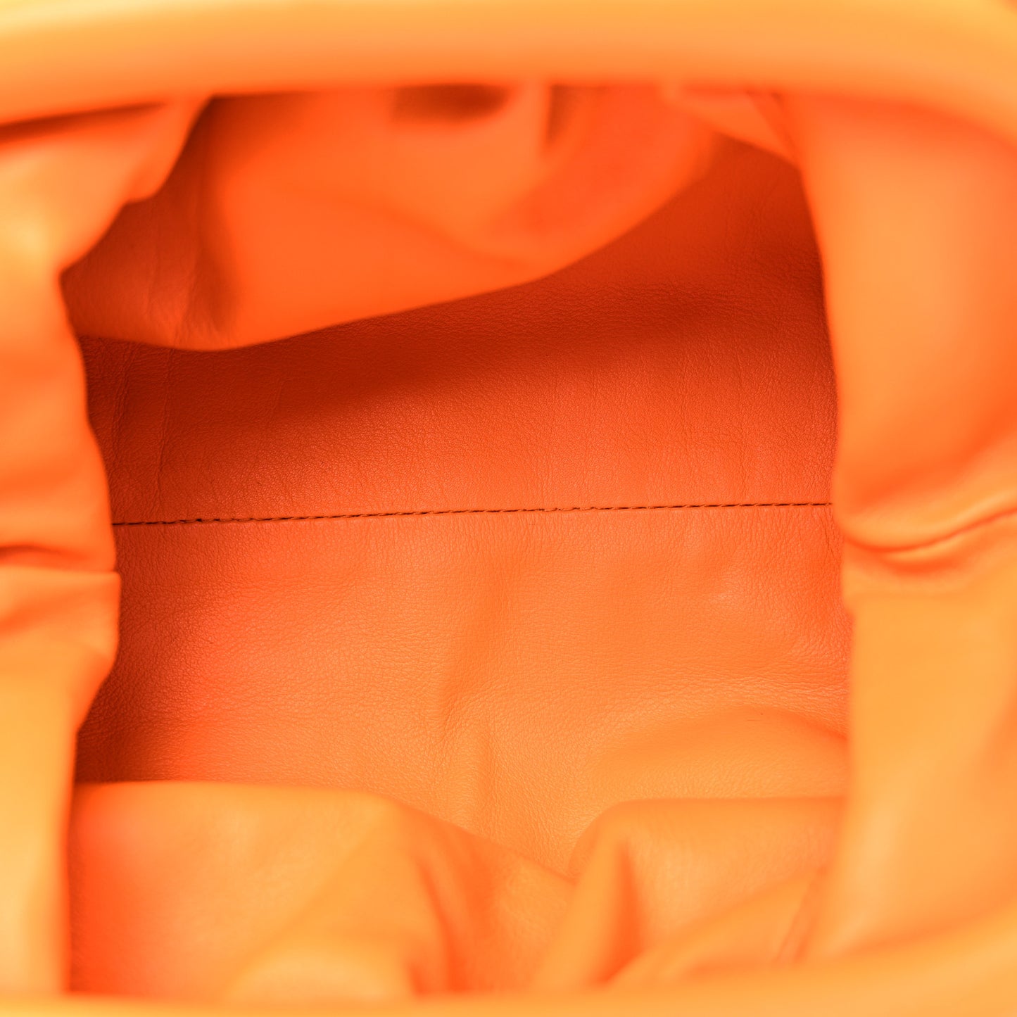 Butter Calfskin The Mini Pouch Tangerine