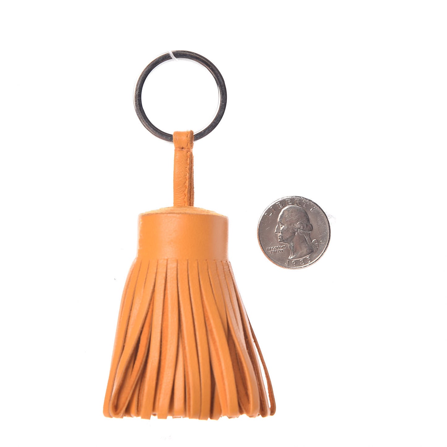 Lambskin Carmen Tassel Key Holder Jaune D'Or