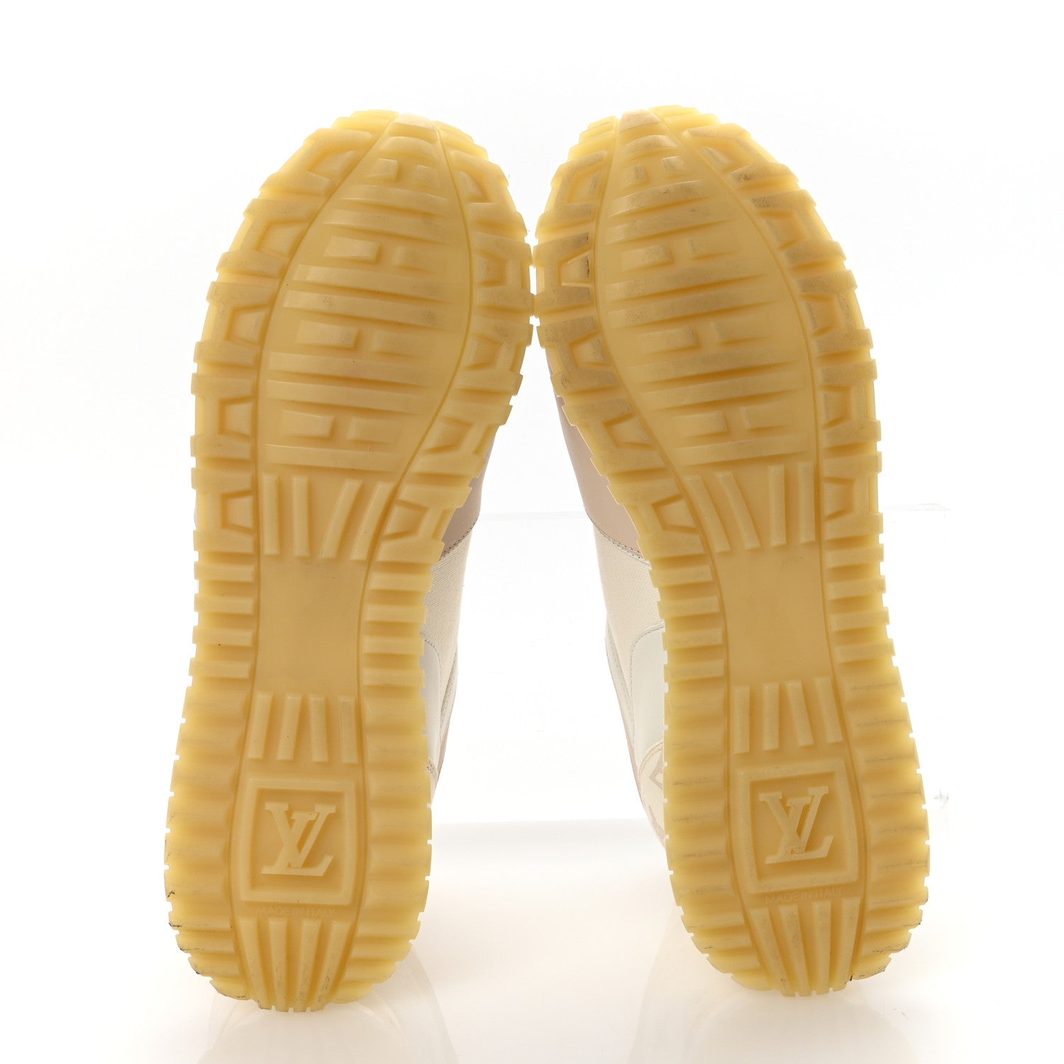 Louis Vuitton Monogram Calfskin Run Away Sneakers 40.5 Beige Gold 6 of 9