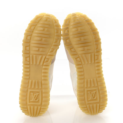 Louis Vuitton Monogram Calfskin Run Away Sneakers 40.5 Beige Gold 6 of 9