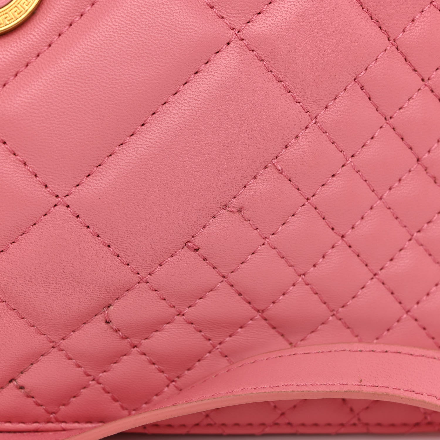 Versace Nappa Quilted Medusa Tribute Icon Flat Crossbody Bag Pink 11 of 11