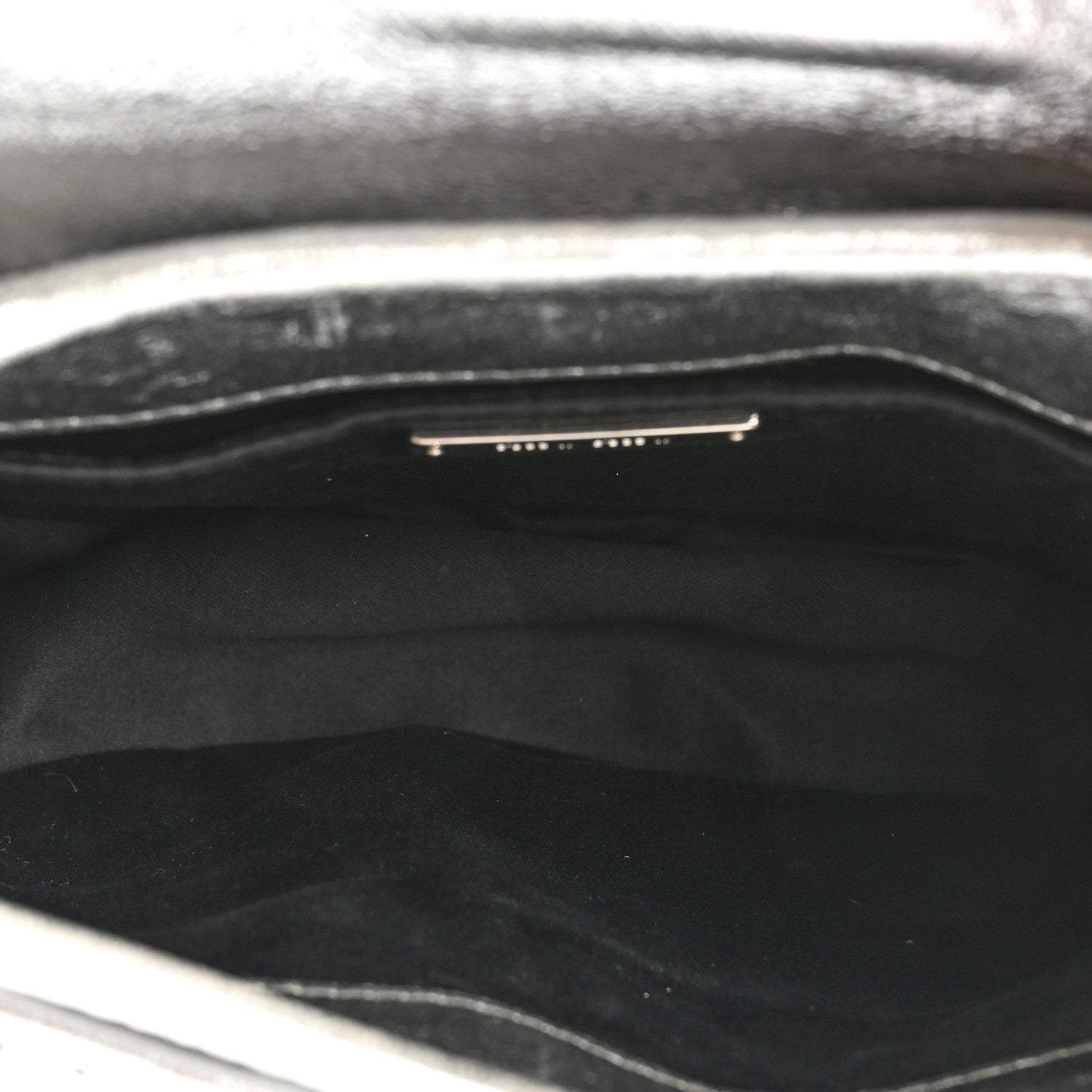Miu Miu Metallic Nappa Matelasse Top Handle Tote Silver 5 of 12