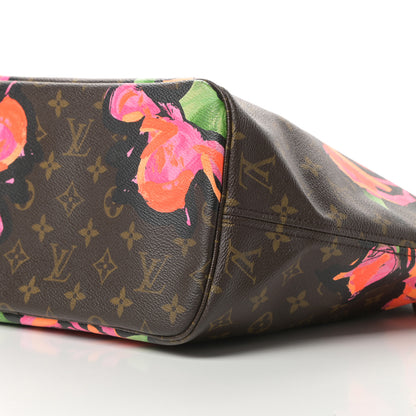 Louis Vuitton Monogram Roses Neverfull MM 10 of 15