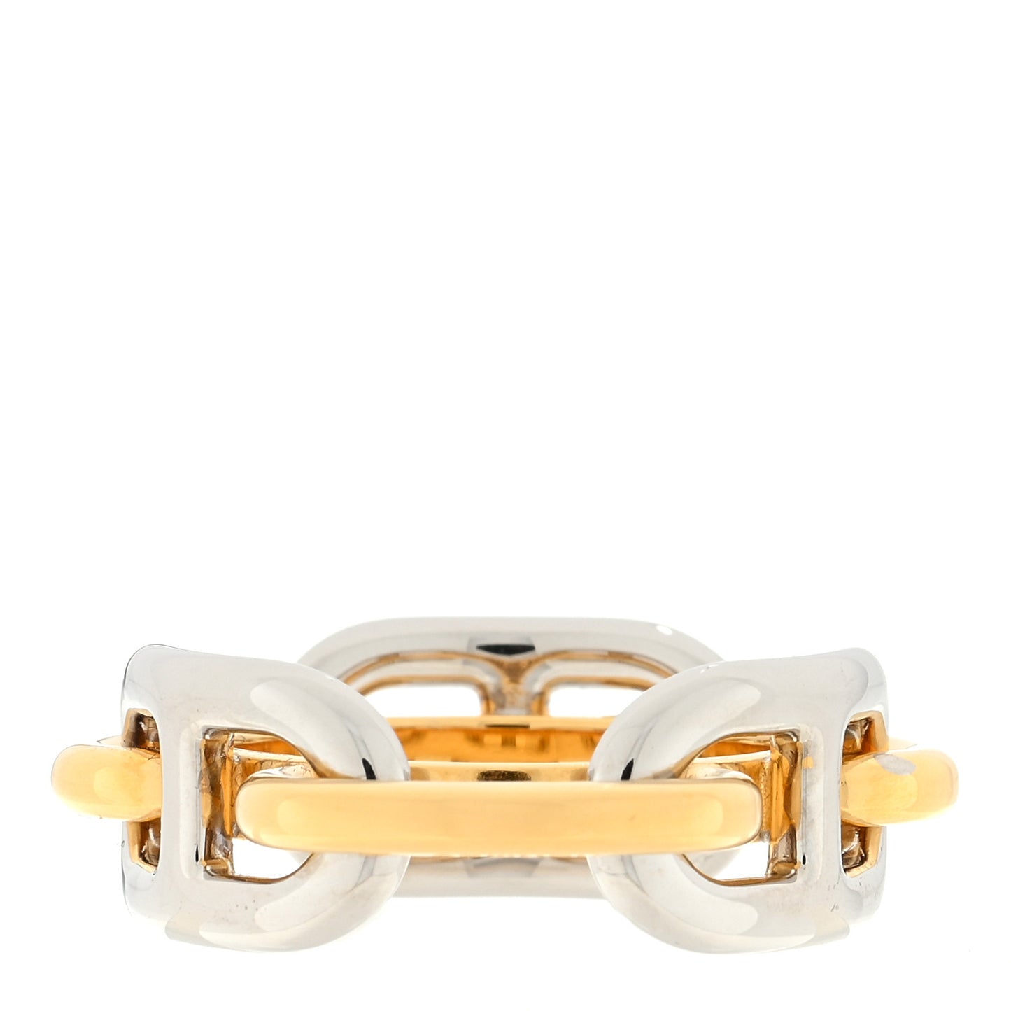 Palladium Regate Scarf Ring Gold Silver