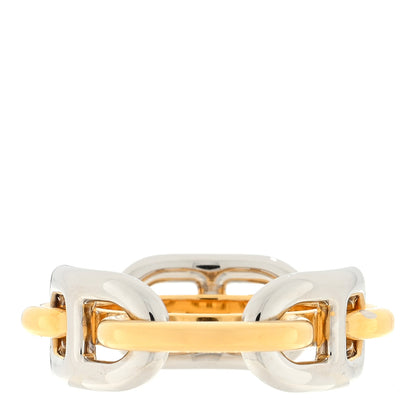 Hermes Palladium Regate Scarf Ring Gold Silver 1 of 3